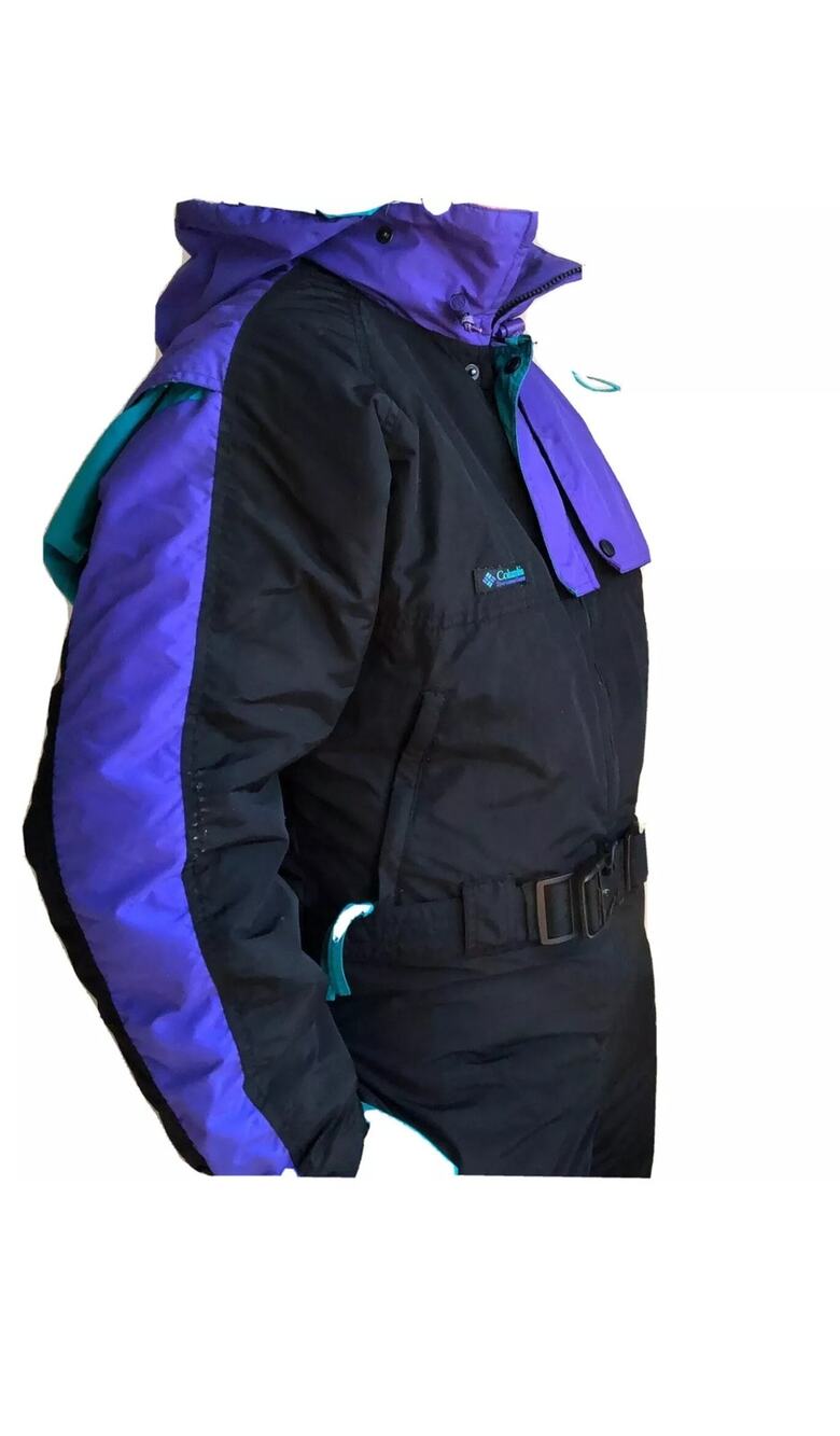 Mens or Women's Unisex VTG Columbia 80s 90s Full Ski Suit Retro Small